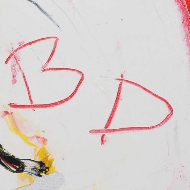 Broer Dobbelsteen (1936-2019) - Abstract figuur rood, geel, groen