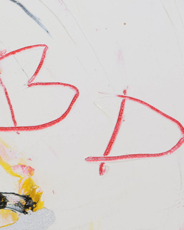 Broer Dobbelsteen (1936-2019) - Abstract figuur rood, geel, groen