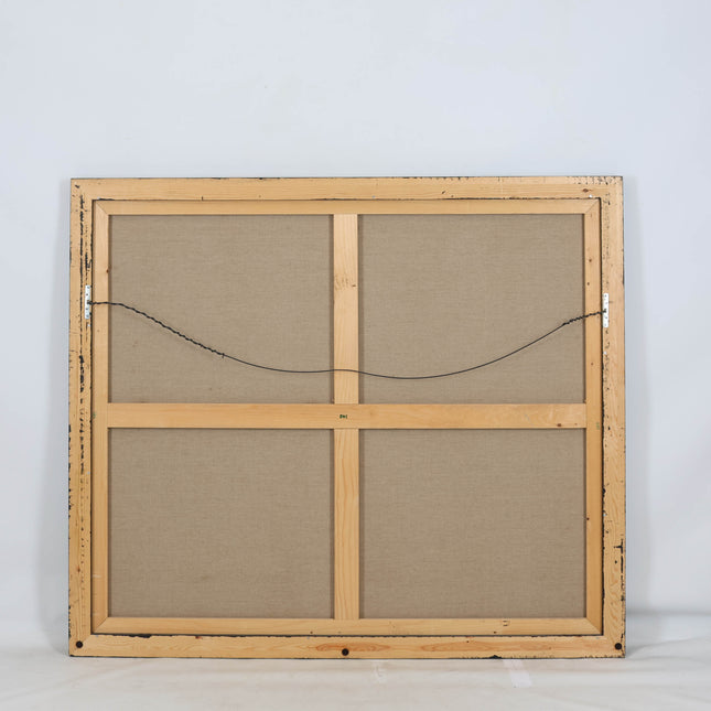 Broer Dobbelsteen (1936-2019) - Abstract figuur zwart, geel en rood