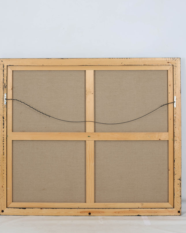 Broer Dobbelsteen (1936-2019) - Abstract figuur zwart, geel en rood