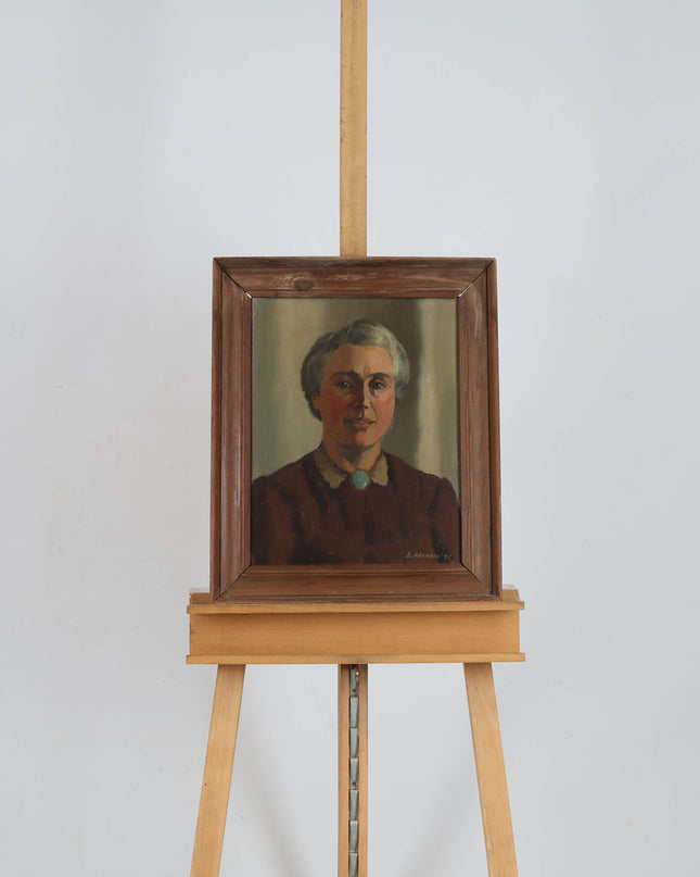 Beint Mankes (1918-1990) - Portret van Luberta Gesina Rijken - Berends