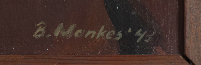 Beint Mankes (1918-1990) - Portret van Luberta Gesina Rijken - Berends