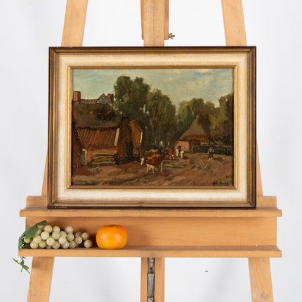 Boerderijen en koeien - Arnold Hendrik Koning (1860-1945)