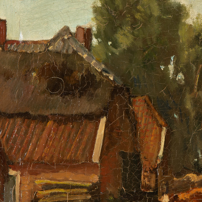 Boerderijen en koeien - Arnold Hendrik Koning (1860-1945)