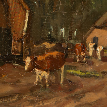 Boerderijen en koeien - Arnold Hendrik Koning (1860-1945)