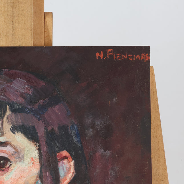 Portrait d'une fille en rouge