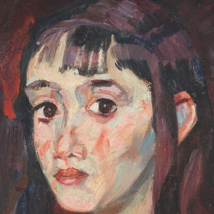 Portrait of a girl in red