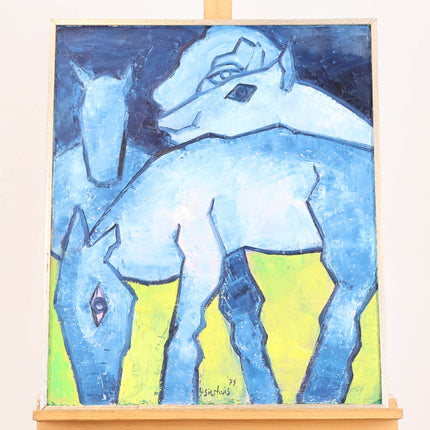 Jan Sierhuis (1928-2023)  - Witte paarden