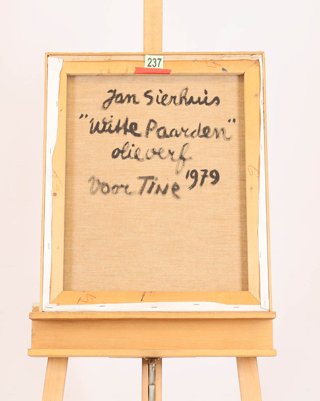 Jan Sierhuis (1928-2023)  - Witte paarden