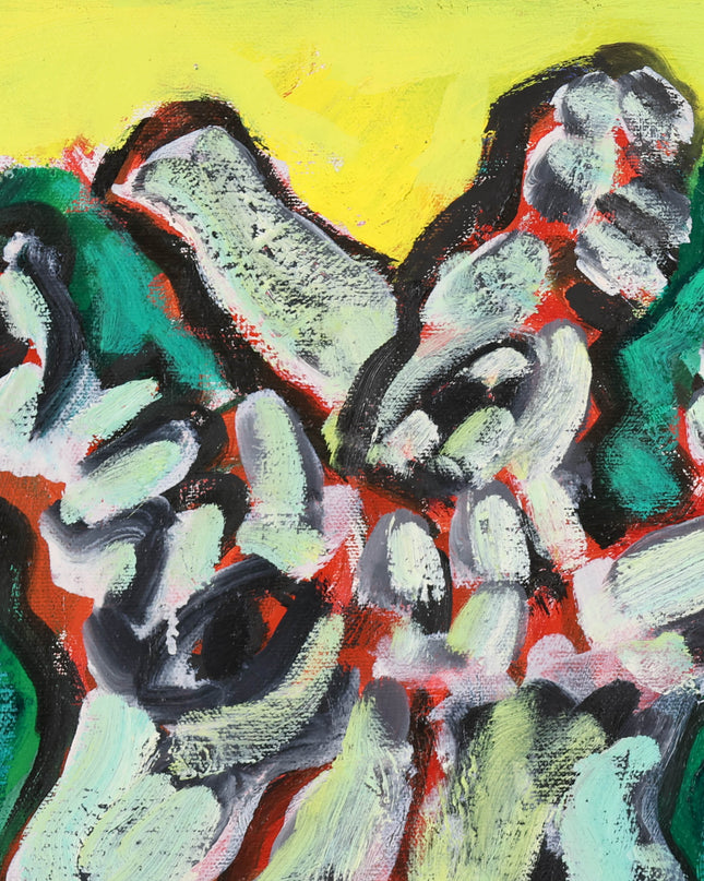 Jan Sierhuis (1928-2023)  - Figuren in een landschap