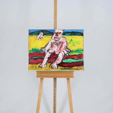 Jan Sierhuis (1928-2023)  - Visser met inktvis