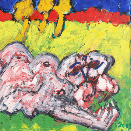 Jan Sierhuis (1928-2023)  - Aan het strand