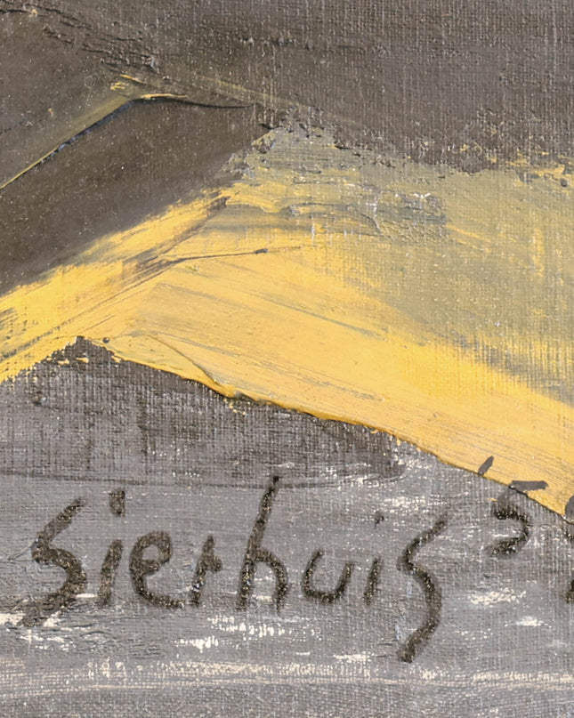 Jan Sierhuis (1928-2023)  - Stilleven van een scheepsmotor
