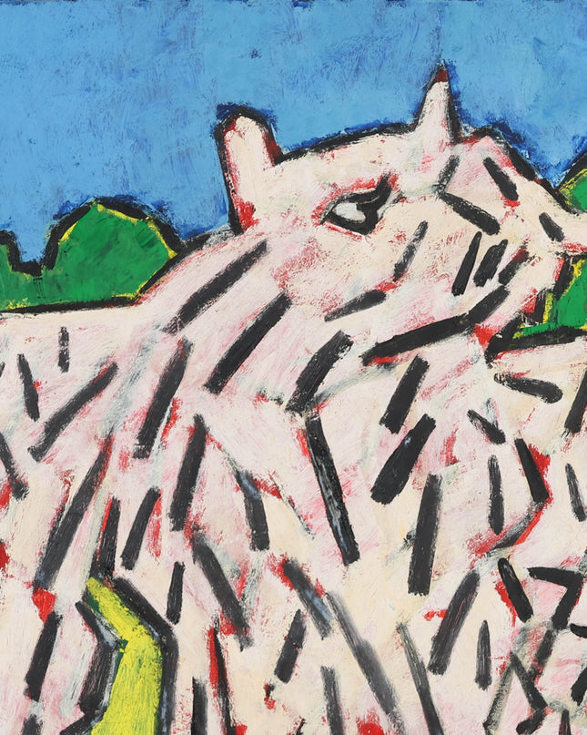 Jan Sierhuis (1928-2023)  - Een wit jong paard