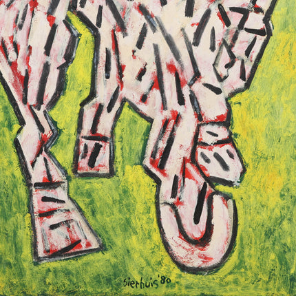 Jan Sierhuis (1928-2023)  - Een wit jong paard