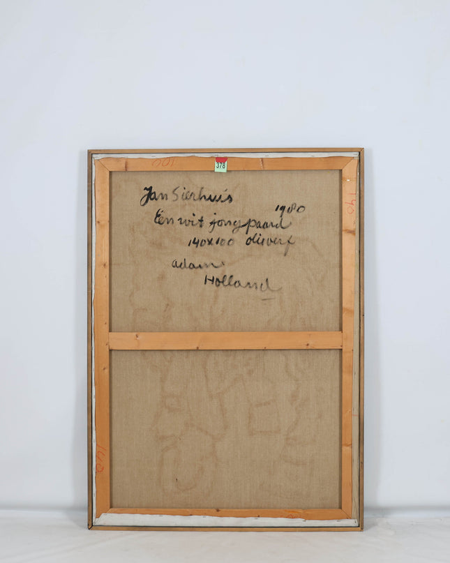 Jan Sierhuis (1928-2023)  - Een wit jong paard