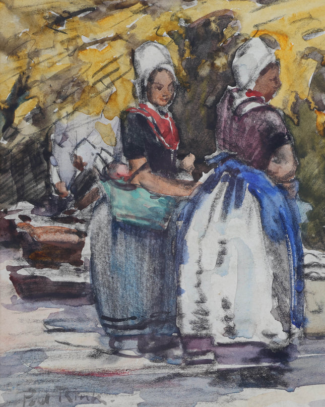Paul Rink (1861-1903) - Volendamse vrouwen