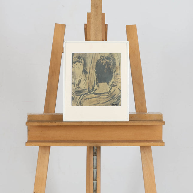 Portret met kat - Evert Slegers (1948)