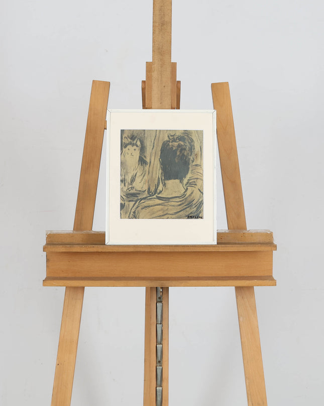Portret met kat - Evert Slegers (1948)