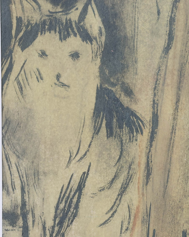 Portret met kat - Evert Slegers (1948)