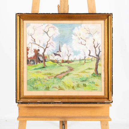 Country road in spring