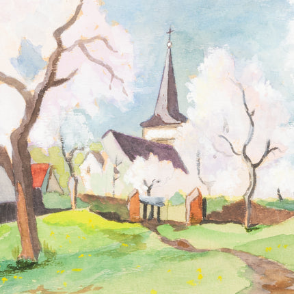 Country road in spring