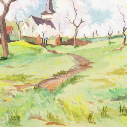 Country road in spring