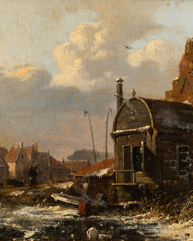 Adrianus Eversen (1818-1897) Wintergezicht