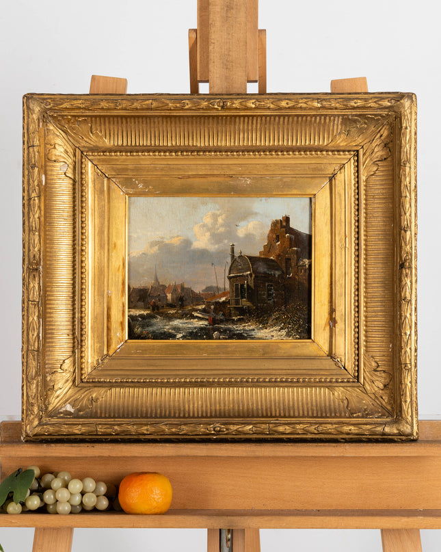 Adrianus Eversen (1818-1897) Wintergezicht