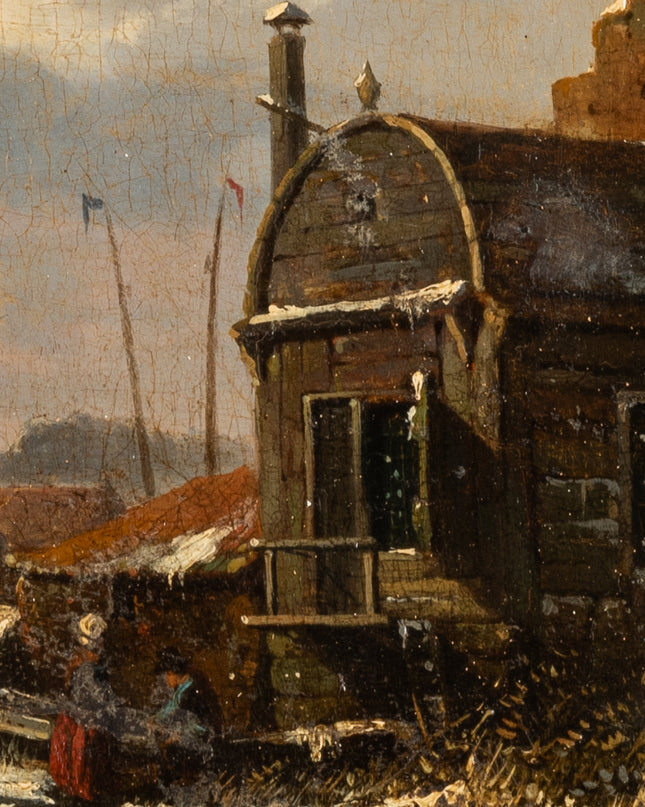 Adrianus Eversen (1818-1897) Wintergezicht