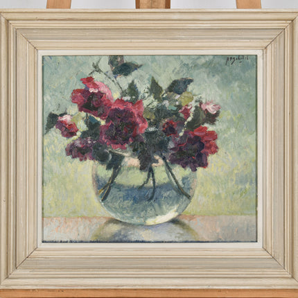 A.P. Schotel (1890-1958) Stilleven met rozen