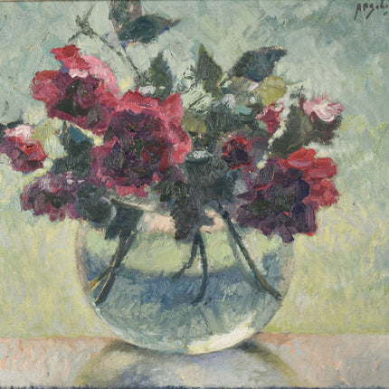 A.P. Schotel (1890-1958) Stilleven met rozen