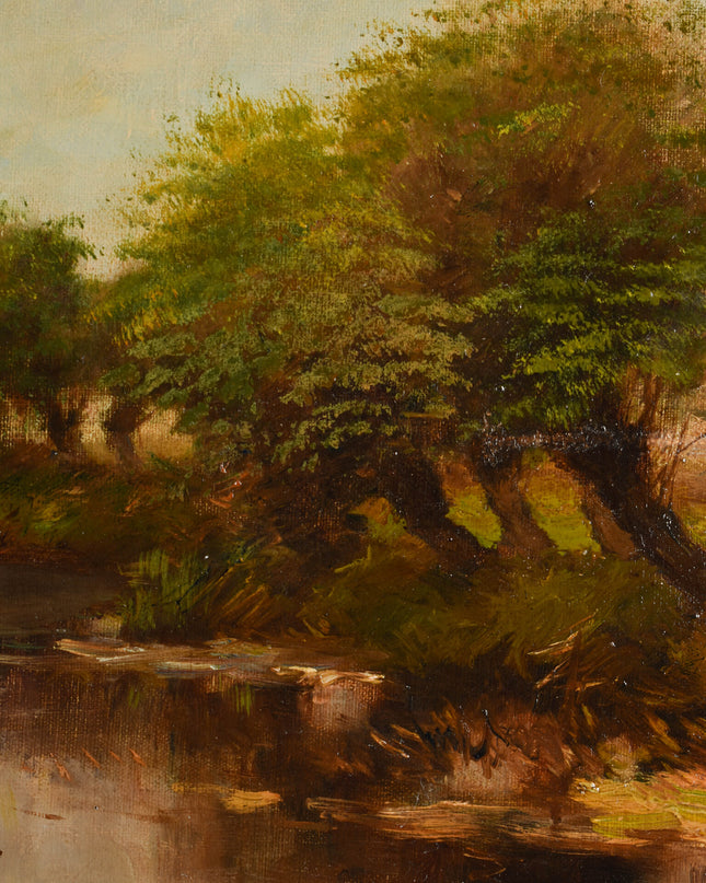 Aris Knikker (1887-1962) Wilgen bij het kanaal