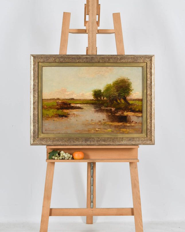 Aris Knikker (1887-1962) Wilgen bij het kanaal