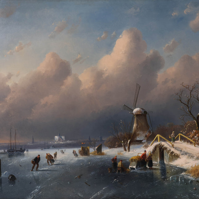 Charles Leickert (1816 – 1907) IJsgezicht
