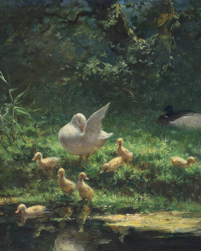Constant Artz (1870-1951) Eendjes
