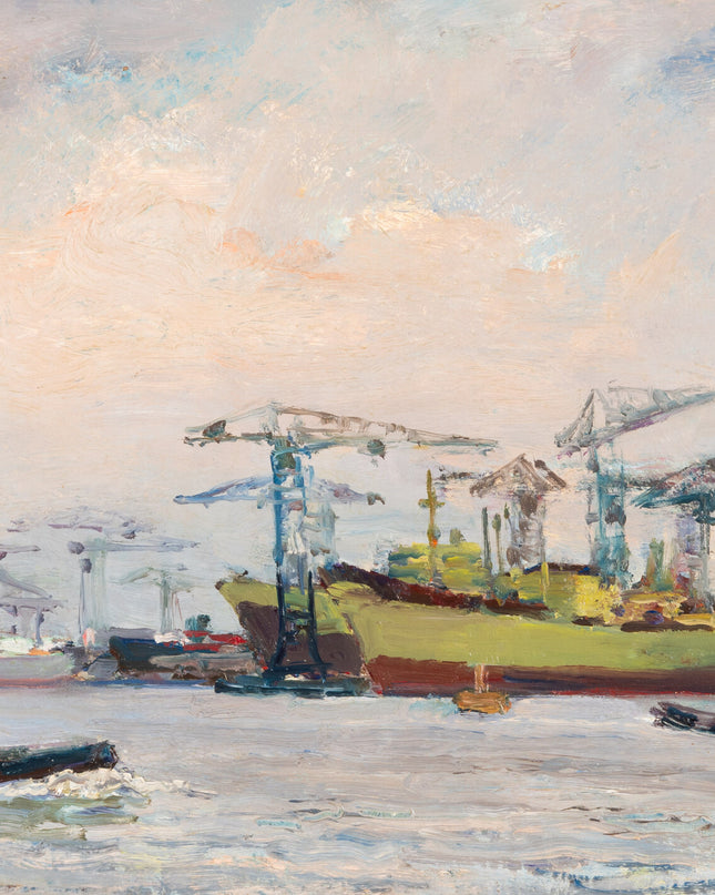David Schulman ( 1881-1966) NDSM scheepswerf Amsterdam