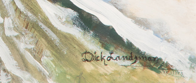 Dick Landsman (1922-) Winterlandschap