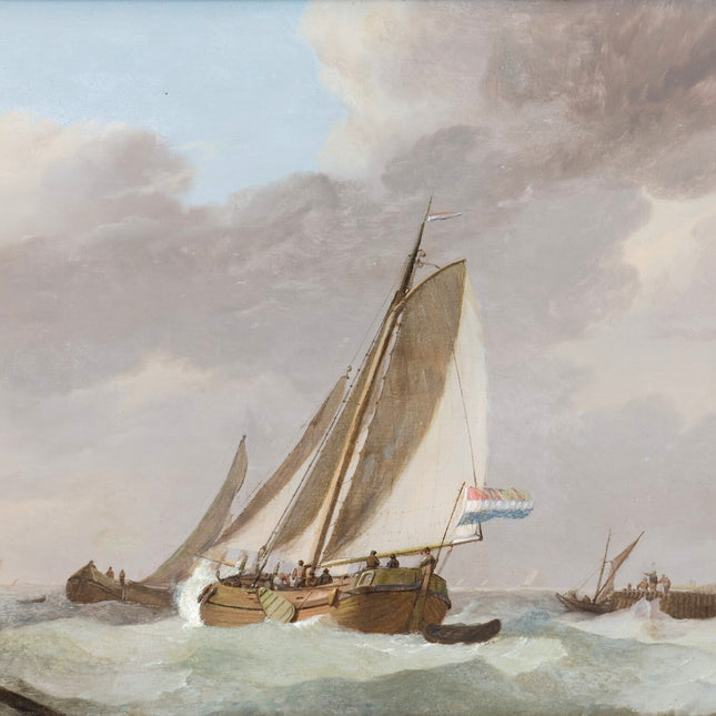 Johannes Hermanus Koekkoek (1778-1851) Boten op zee
