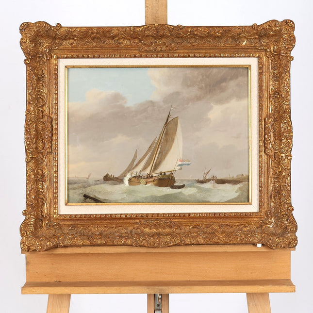 Johannes Hermanus Koekkoek (1778-1851) Boten op zee