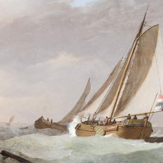 Johannes Hermanus Koekkoek (1778-1851) Boten op zee
