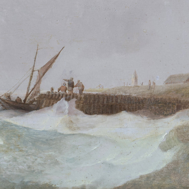 Johannes Hermanus Koekkoek (1778-1851) Boten op zee