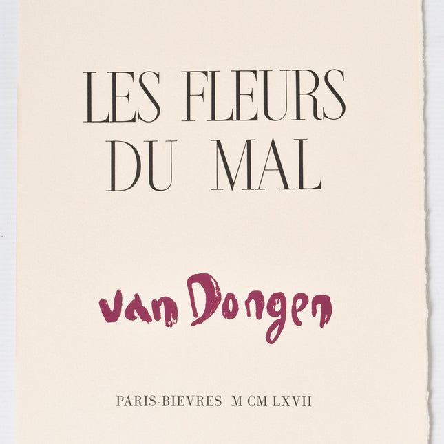 Kees van Dongen (1877-1968) Les Fleurs du Mal