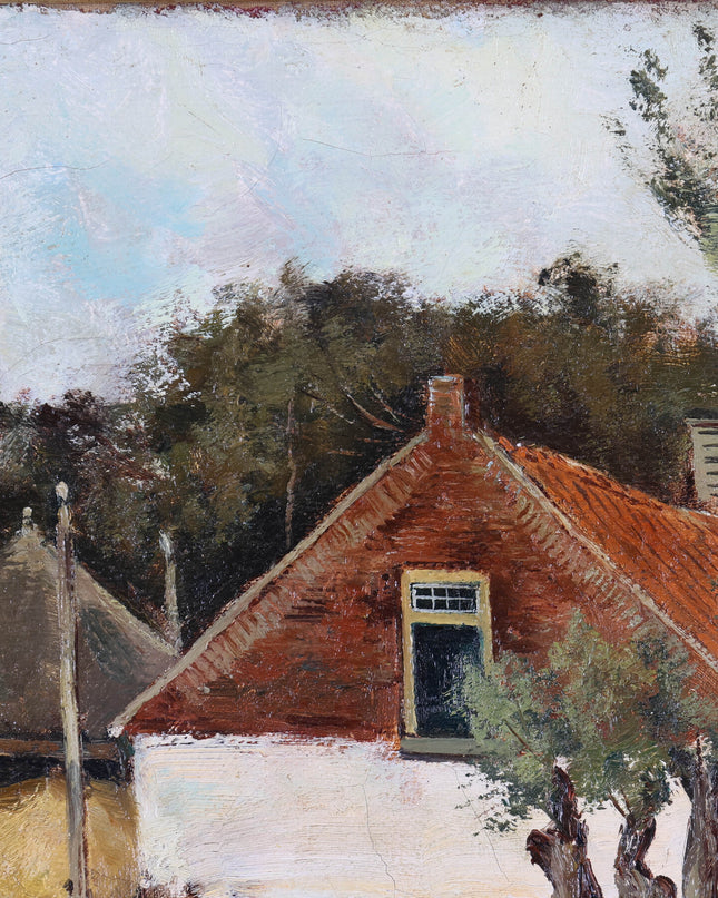 Leo Grijseels (1884-1966) Boerderij langs een beek