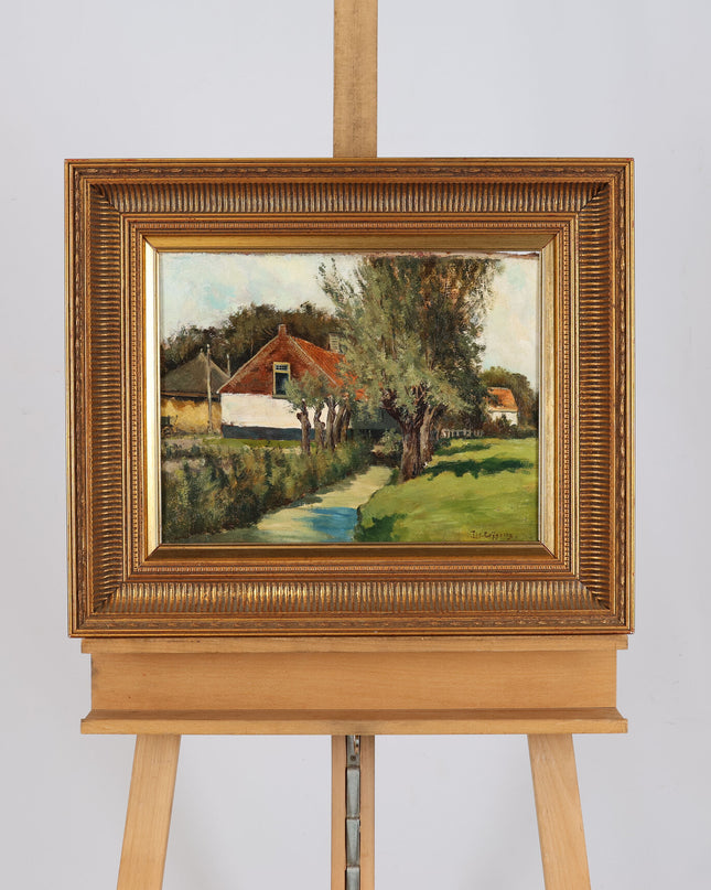 Leo Grijseels (1884-1966) Boerderij langs een beek