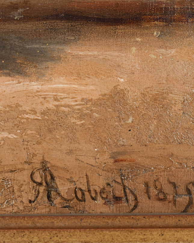 Nestor Alexandre Nicolas Robert (1817-1890) Le petit sonneur de corne