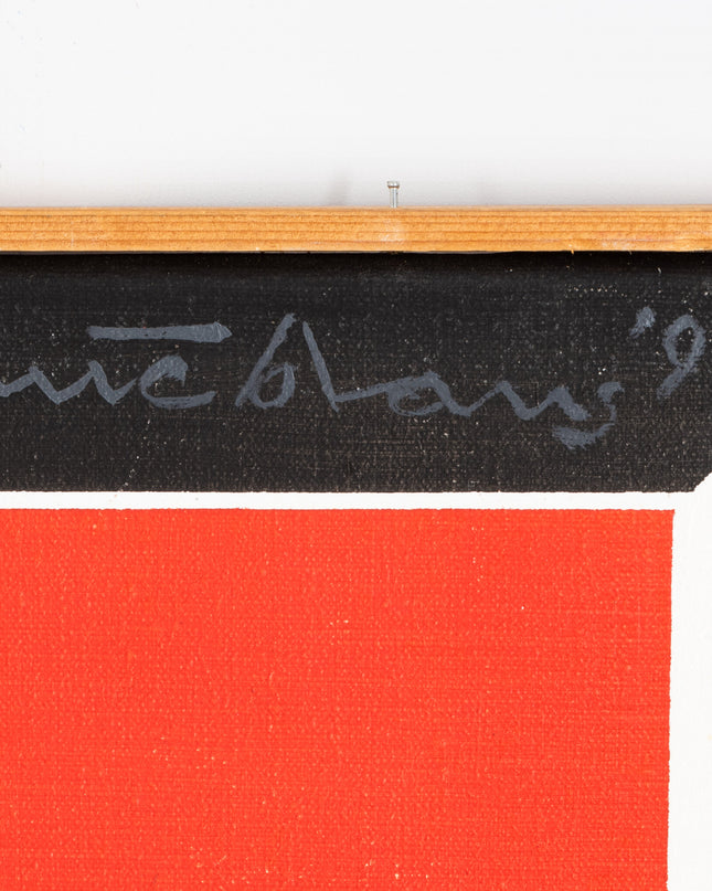 Nic Blans Staand in rood