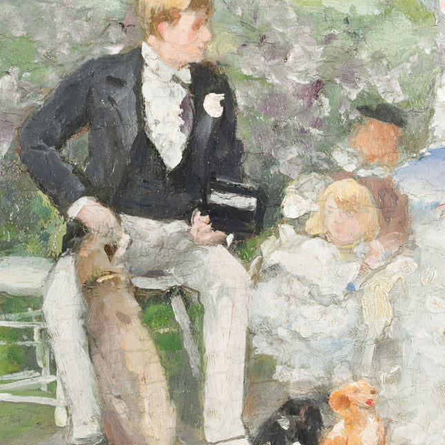 Nicolas Crabeels (1829-1896) Zomermiddag in de tuin met de hele familie