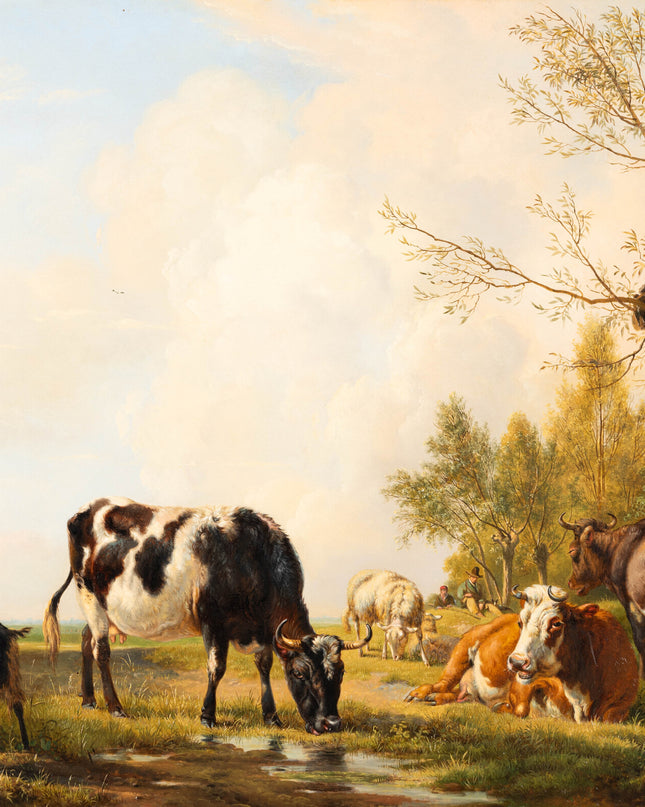 Pieter Gerardus van Os (1776-1839) Koeien en herder in de wei