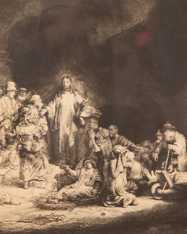 Rembrandt van Rijn (1606-1669) De predikende Christus (De Honderdguldenprent)